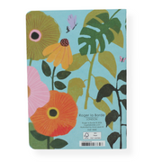 Mini Notebook | Aqua Flowers