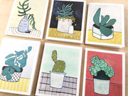 Boxed Blank Cards "Houseplants"