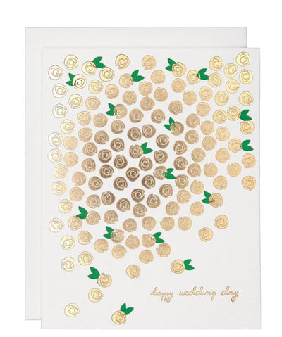 Wedding Letterpress Card "Blossoms"
