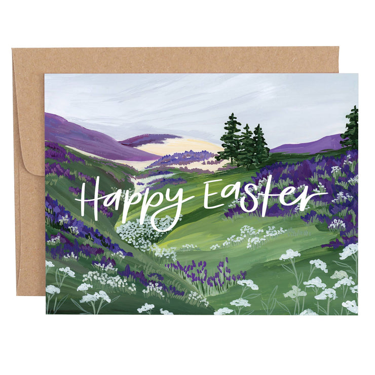 Easter Card "Lavender Field"