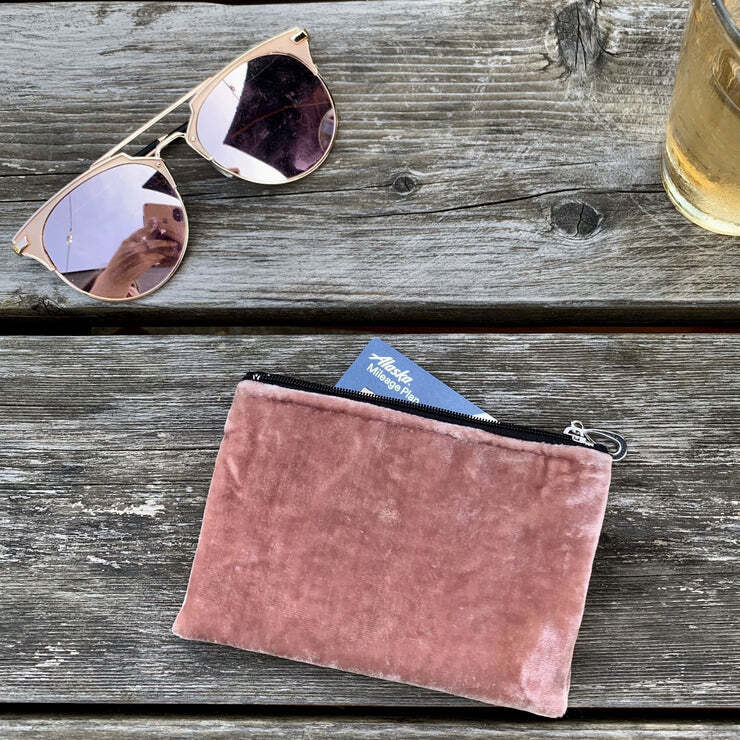 Silk Velvet Coin Purse - Main Image