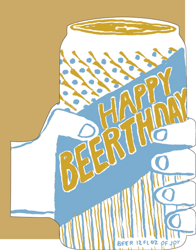Letterpress Birthday Card "Beerthday"