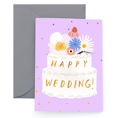Wedding Card "Purple Cake"