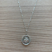 Silver Short Pendant Necklace