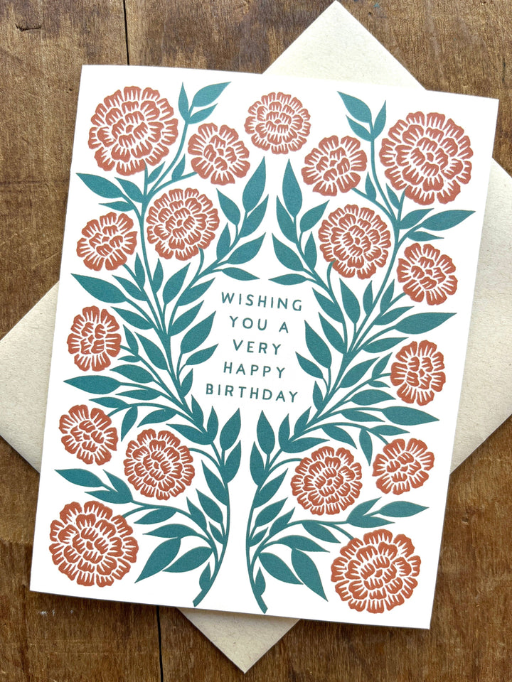 Birthday Card "Marigolds"