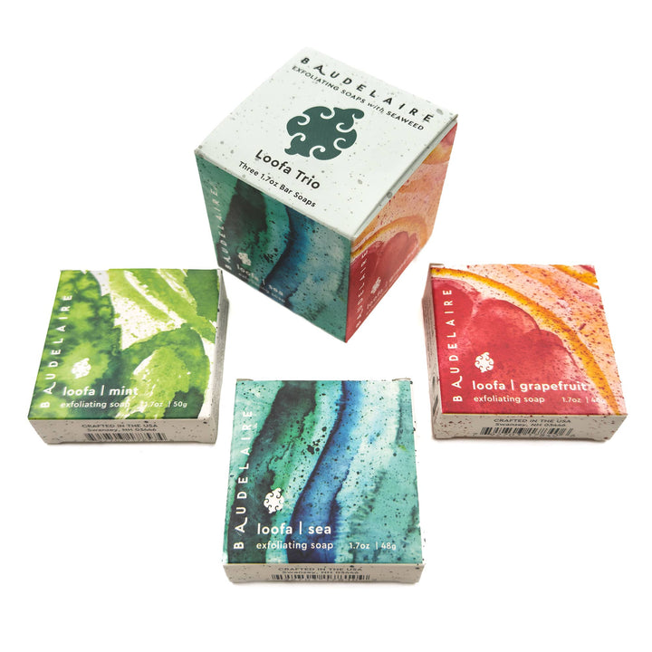 Baudelaire Loofa Soap Sampler Gift Set