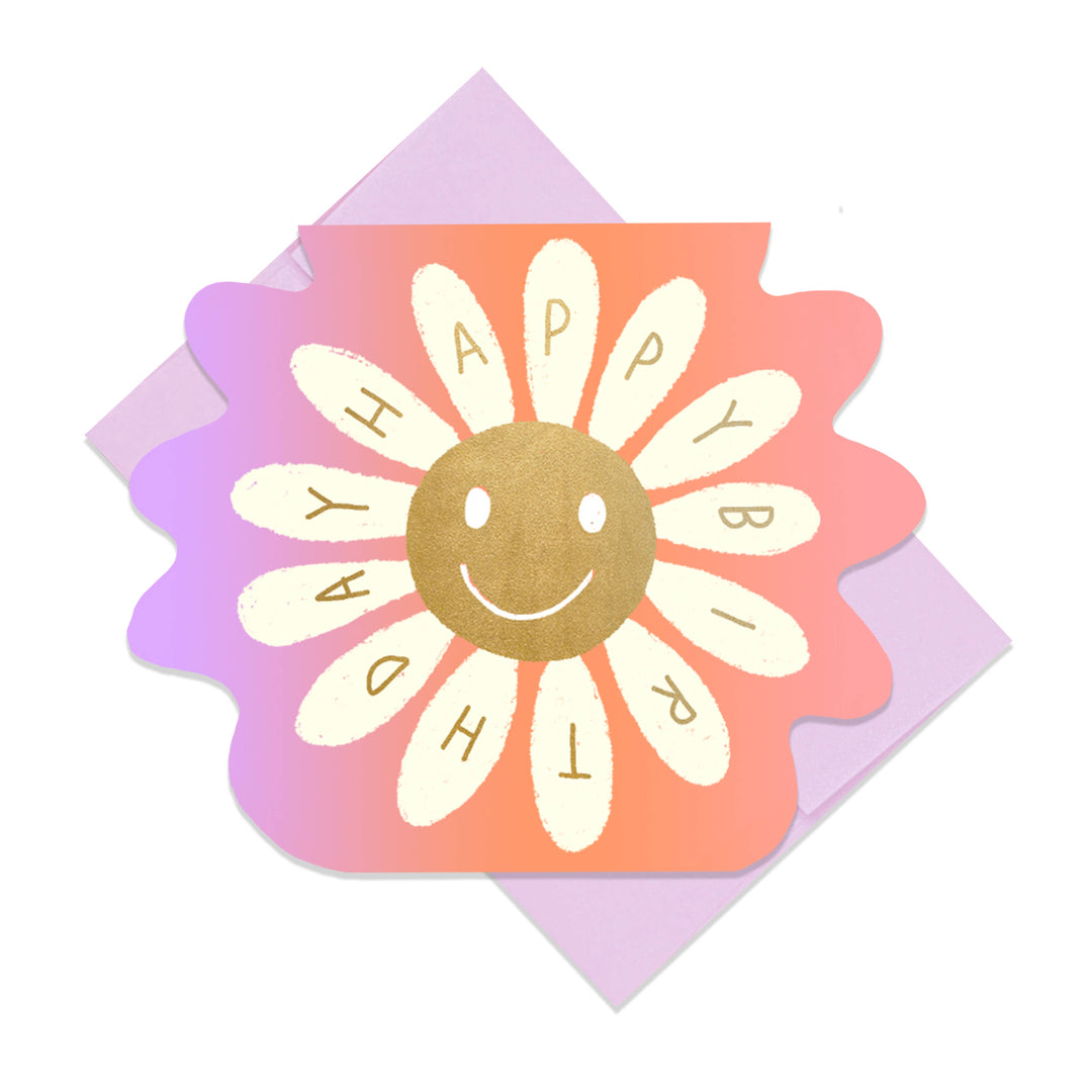 Birthday Card "Smile Flower"