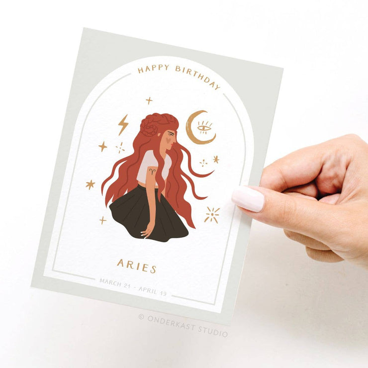 Birthday Card "Zodiac Aries"