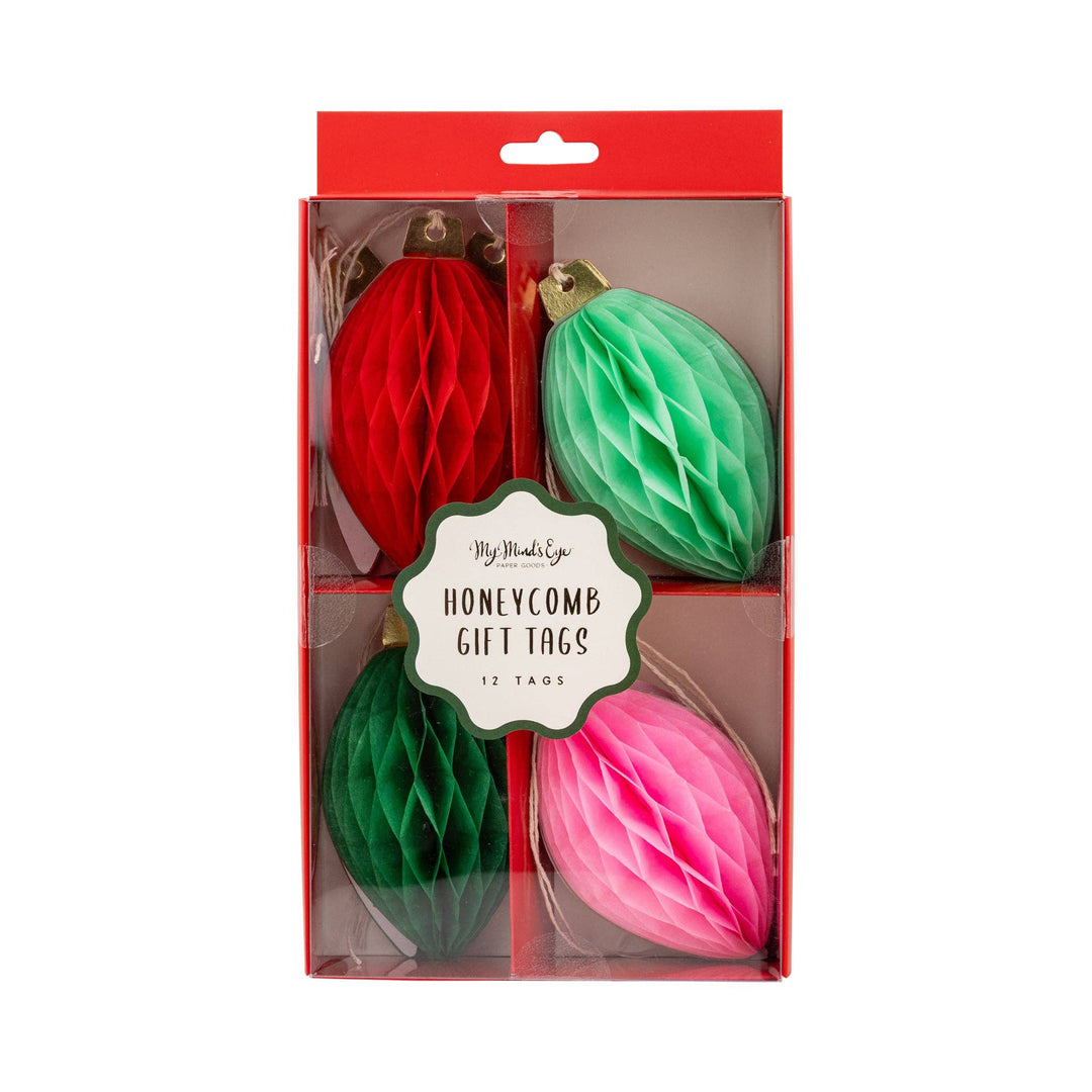 Gift Tag Set | Honeycomb Light Bulb