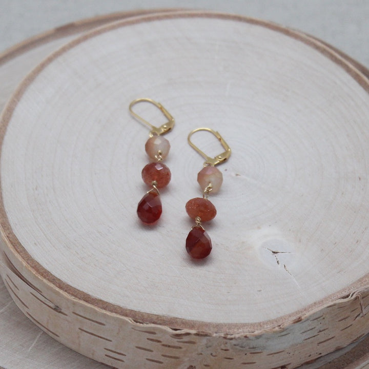 Gold Wire Wrap Earrings