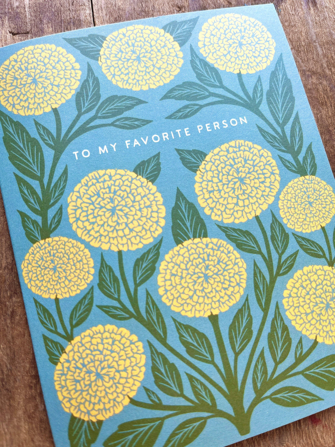 Anniversary Card "Favorite Person Flowers"