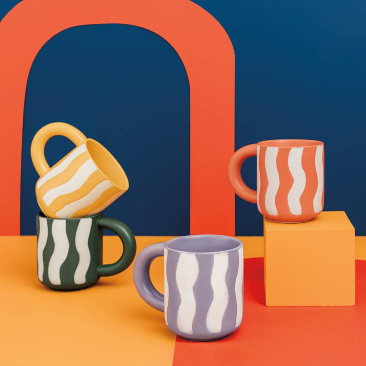 Mug | Stoneware Groovy Waves