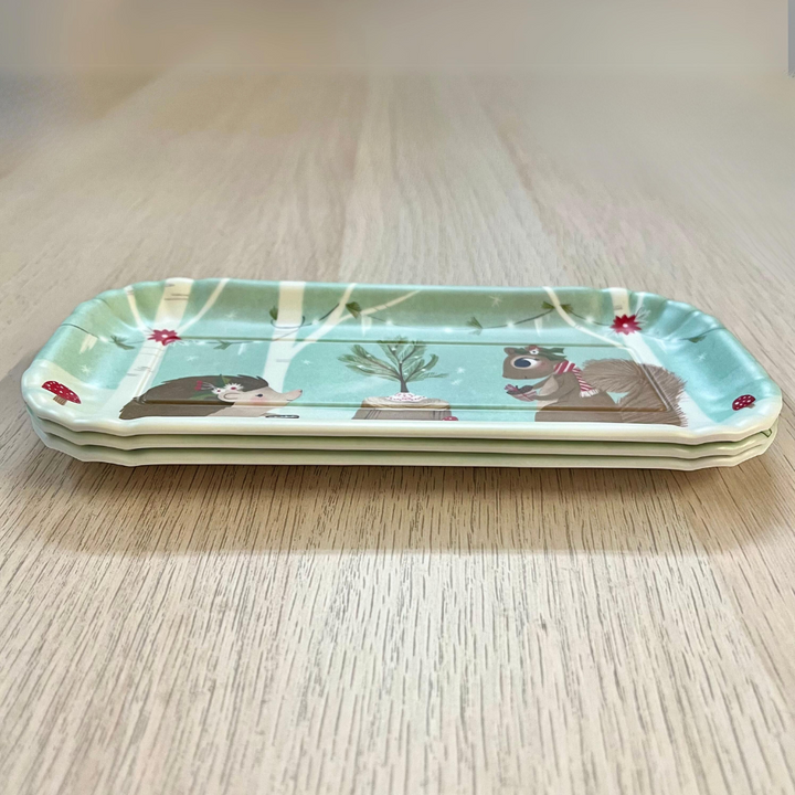 Melamine "Paper" Tray | Christmas Cardinals