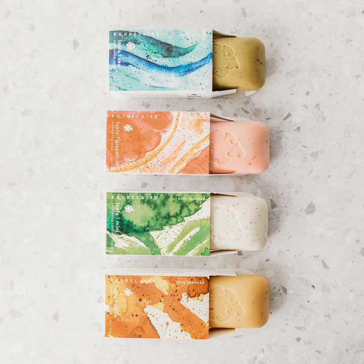 Baudelaire Loofa Bar Soaps 5oz.