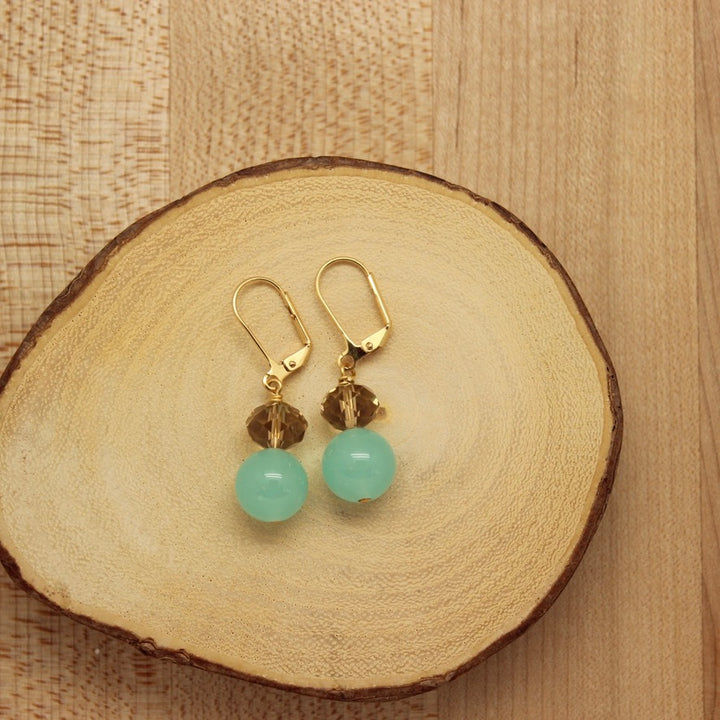 Gold Gemstack Earrings