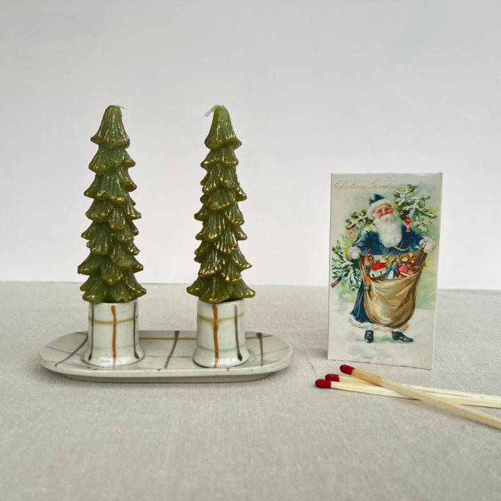 Ceramic Double Taper Candle Holder