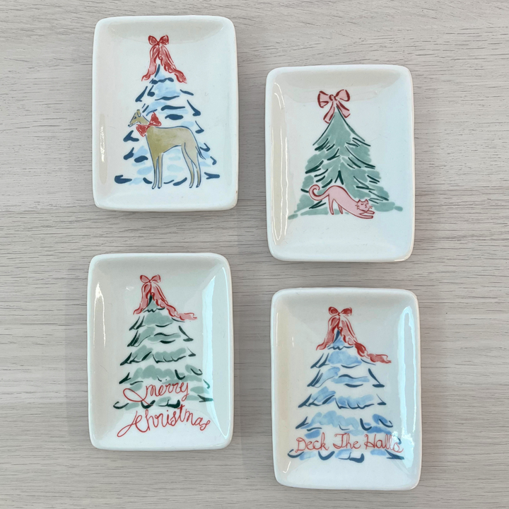 Ceramic Trinket Dish | Christmas Trees