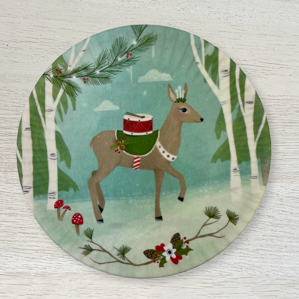 Melamine "Paper" Appetizer Plates | Deer