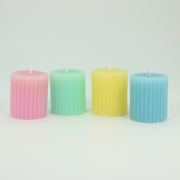 Ribbed Votive Candle Boxed Set