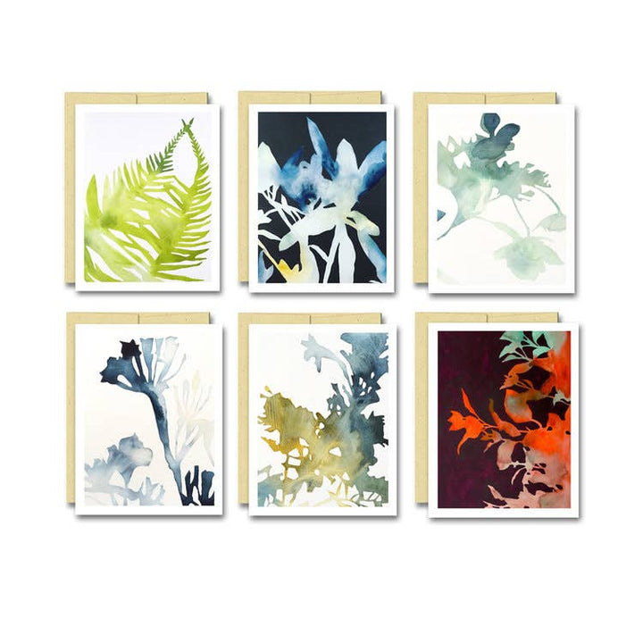 Boxed Blank Cards "Watercolor Shadows"