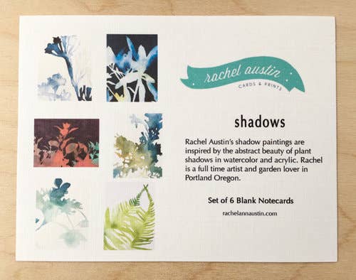 Boxed Blank Cards "Watercolor Shadows"