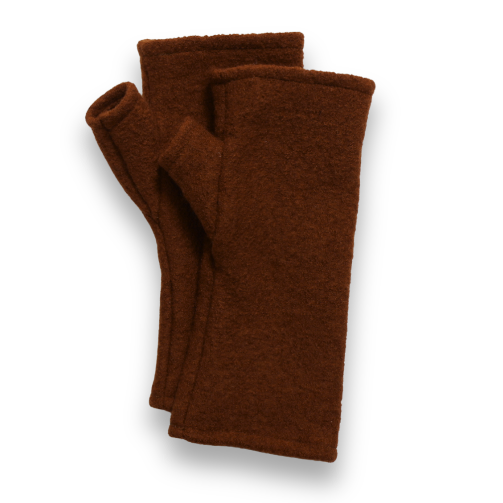 Merino Wool Fingerless Gloves | Solid