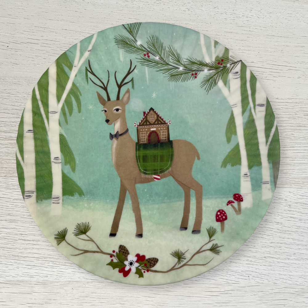 Melamine "Paper" Appetizer Plates | Deer