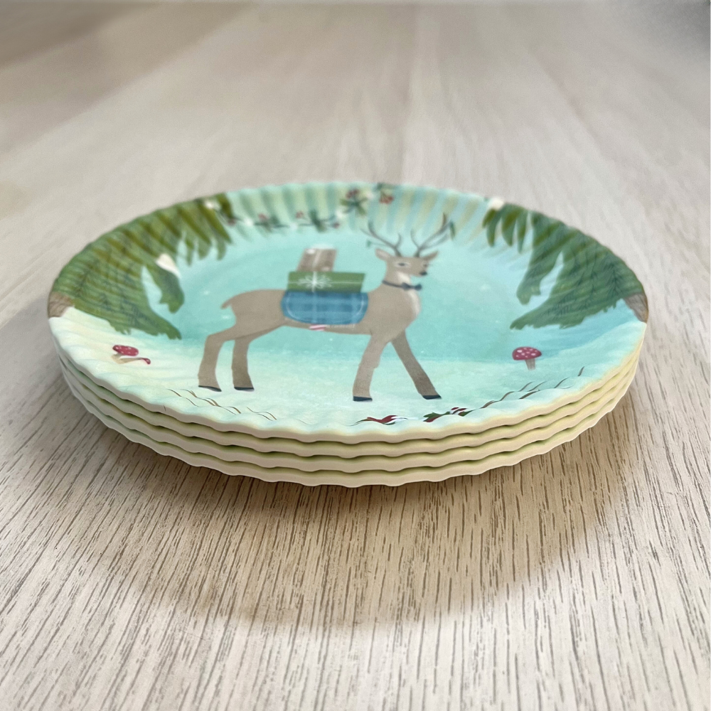 Melamine "Paper" Appetizer Plates | Deer