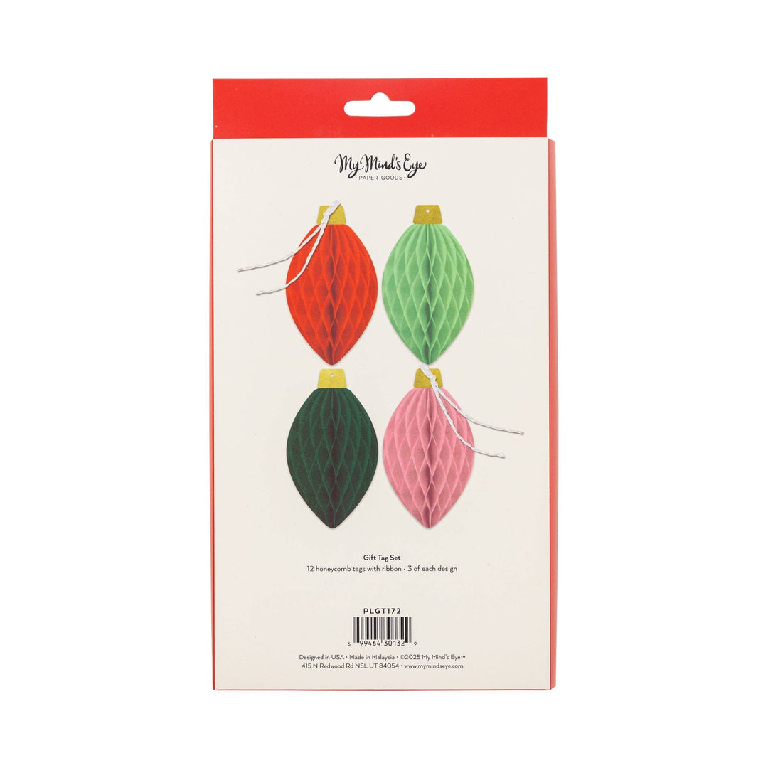 Gift Tag Set | Honeycomb Light Bulb