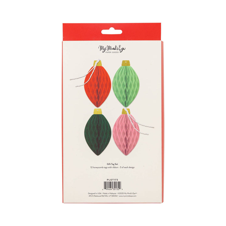 Gift Tag Set | Honeycomb Light Bulb