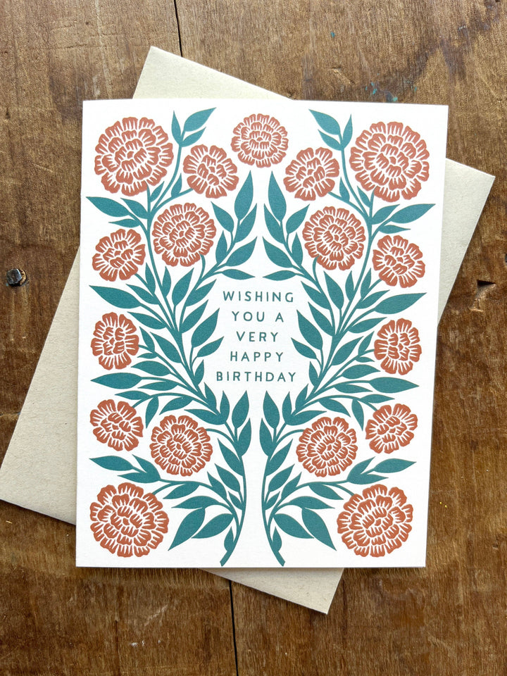 Birthday Card "Marigolds"