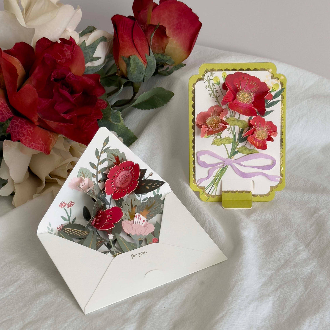 Blank Card Pop-Up "Flower Bouquet"