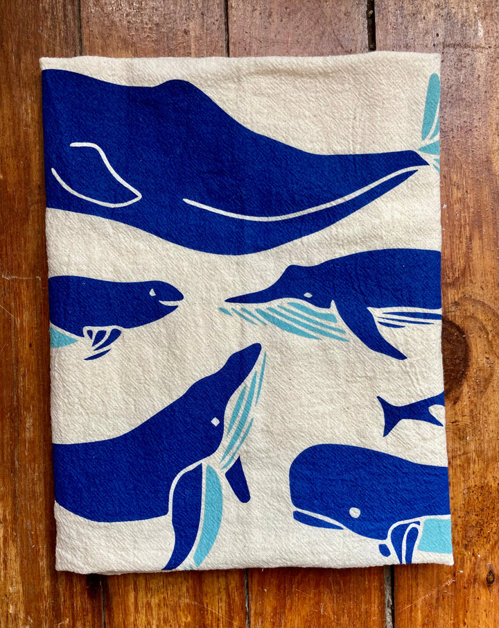 Tea Towel | Whales