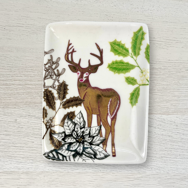 Ceramic Christmas Dish | Deer