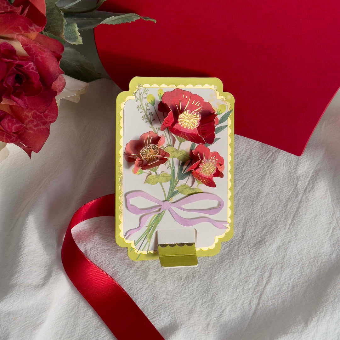 Blank Card Pop-Up "Flower Bouquet"