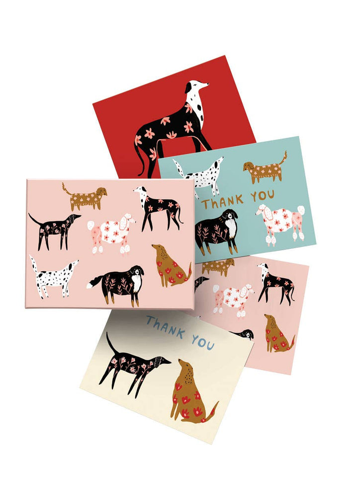Boxed Notecards | Floral Dogs