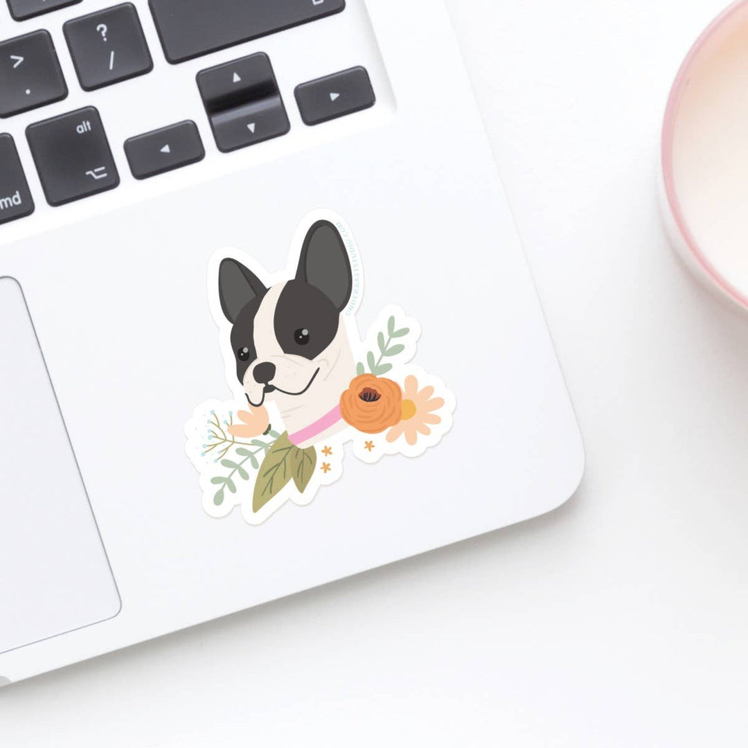 Sticker | French Bulldog Floral