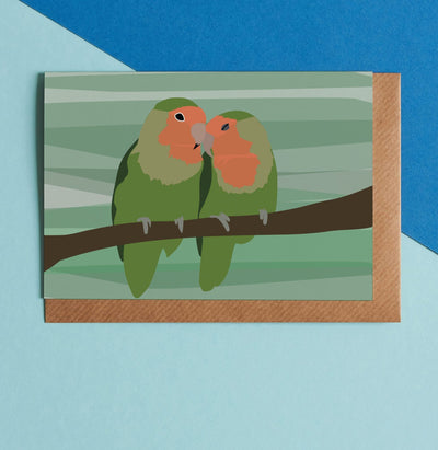 Blank Card "Lovebirds"