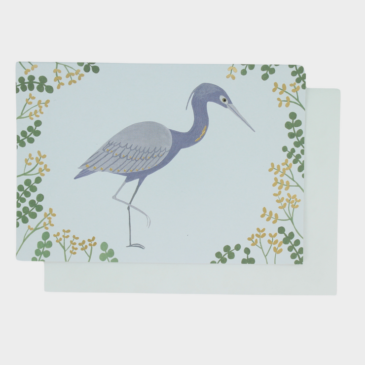 Blank Pop-Up Card "Blue Heron"