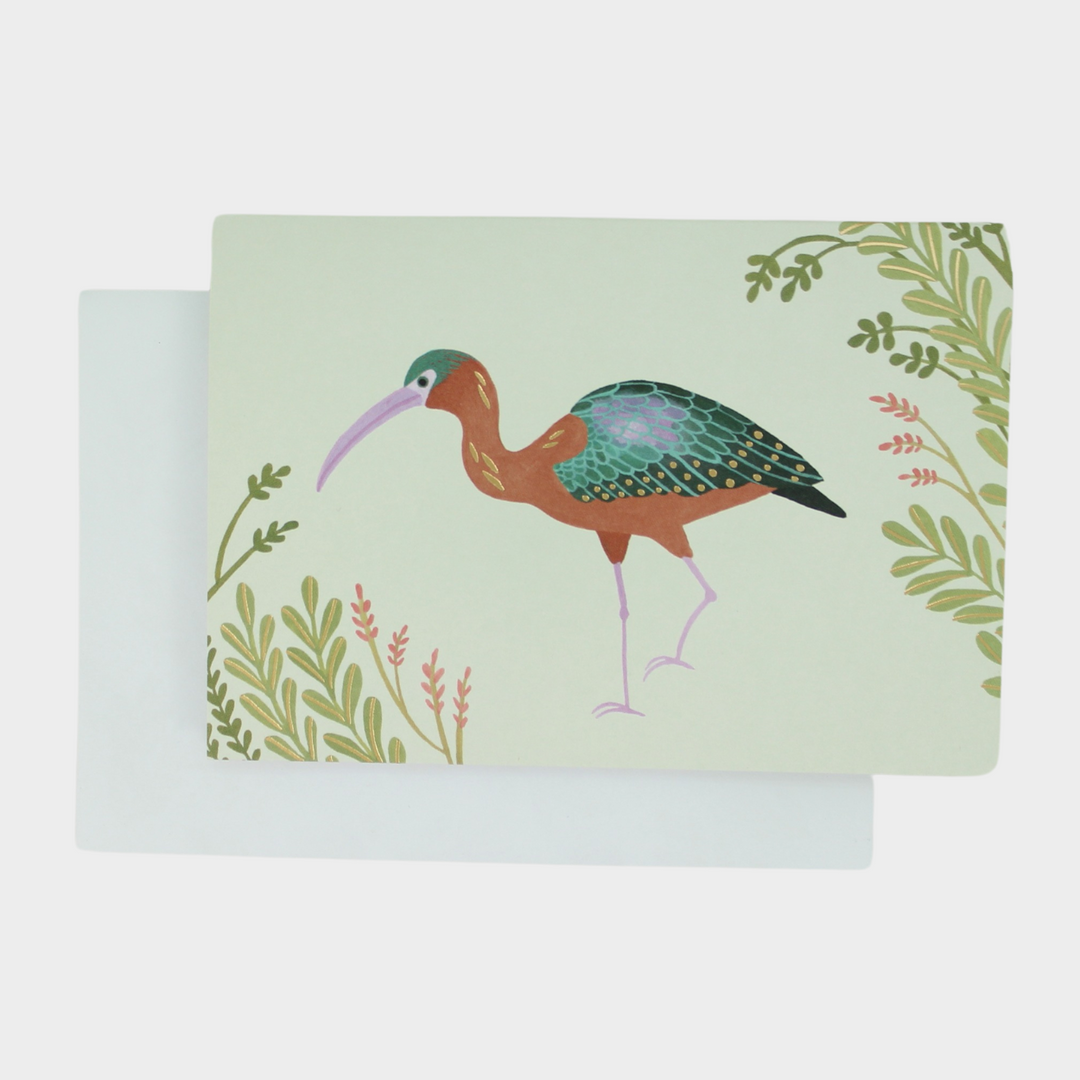 Blank Pop-Up Card "Ibis"