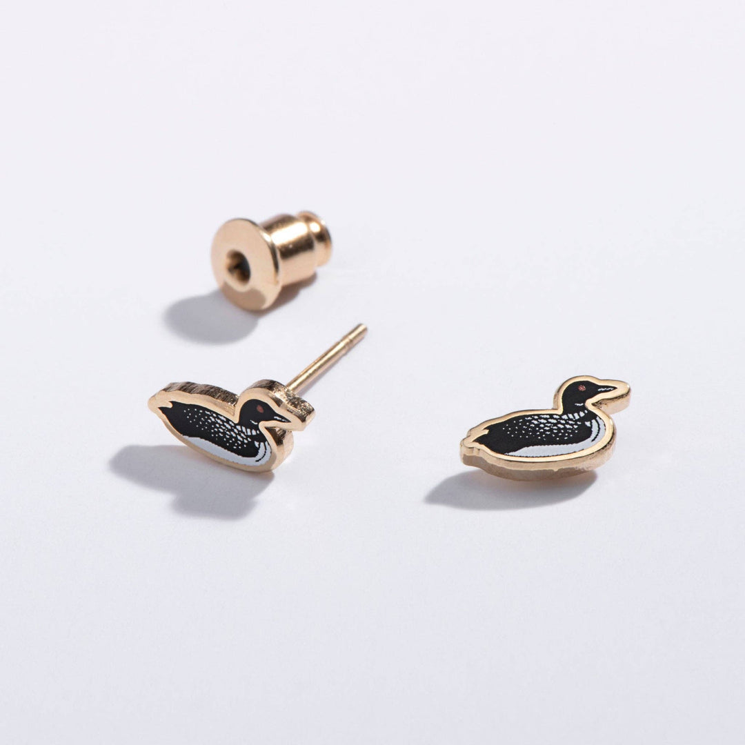Post Earrings | Loon