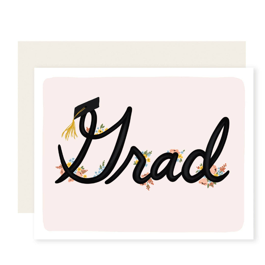 Graduation Card Cursive Graduation Card