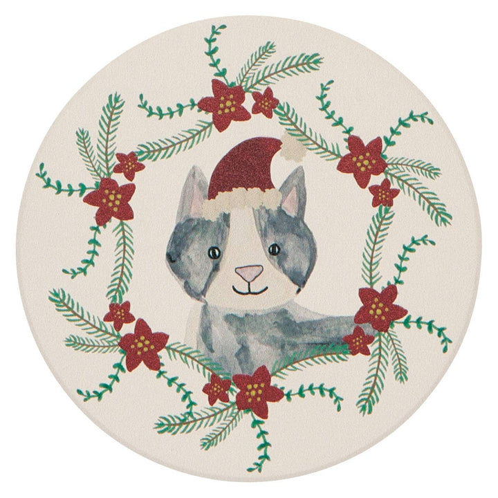 Coaster Set | Christmas Cats