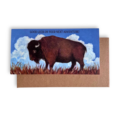 Good Luck Adventure Buffalo Card