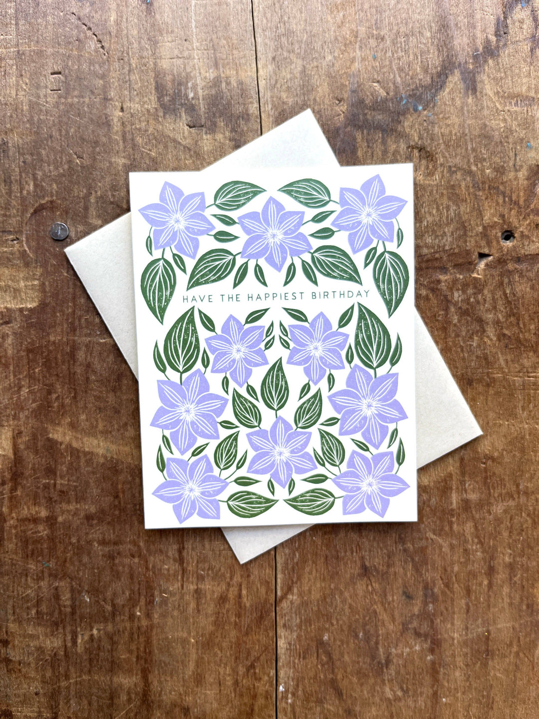 Birthday Card "Lavender Flowers"