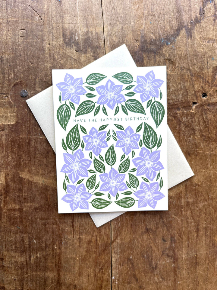 Birthday Card "Lavender Flowers"