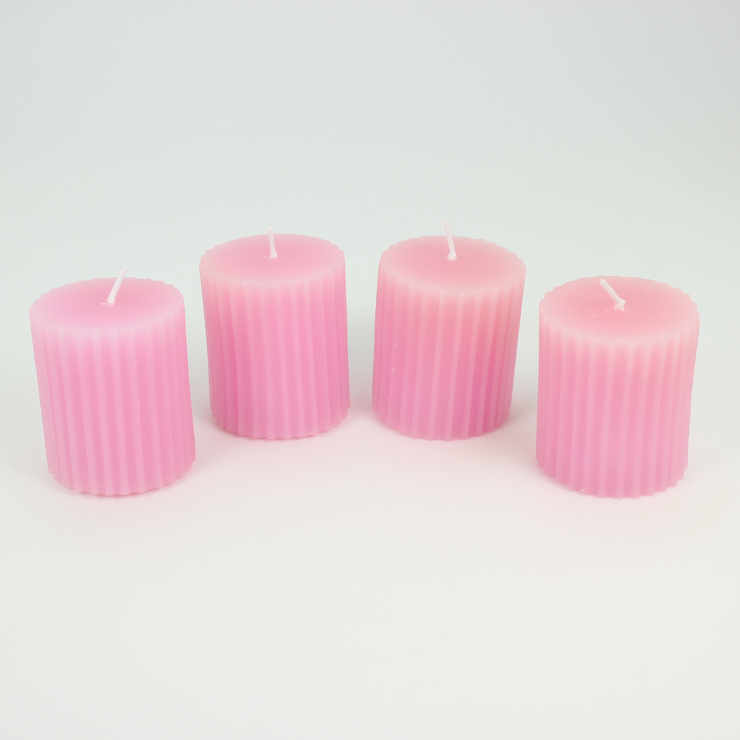 Ribbed Votive Candle Boxed Set