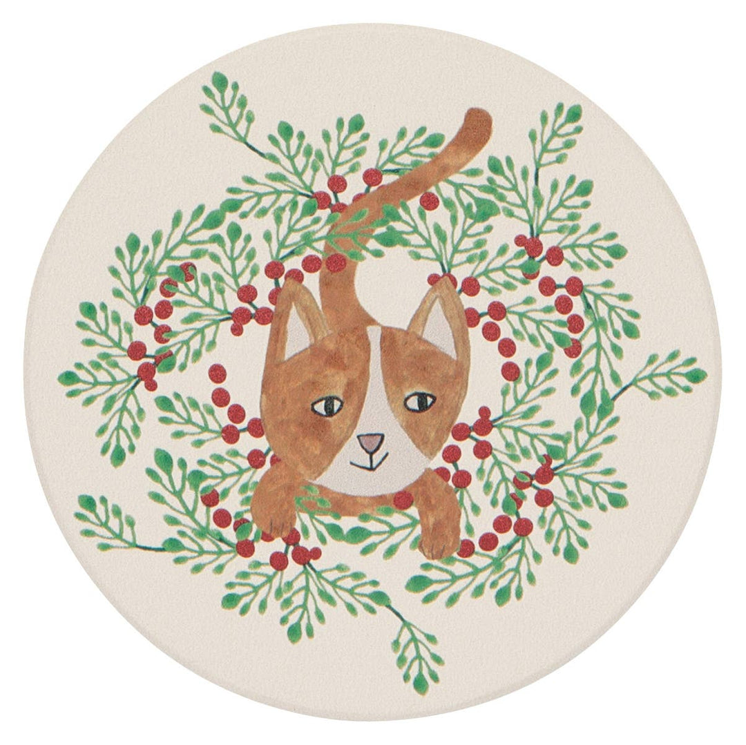 Coaster Set | Christmas Cats