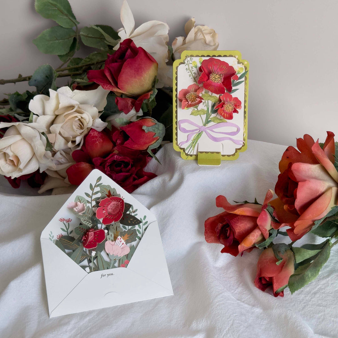 Blank Card Pop-Up "Flower Bouquet"