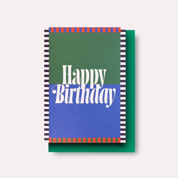 Birthday Card "Green + Blue"